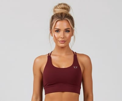 La V Sportshort Bordeaux rood XS