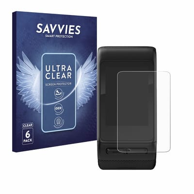 Savvies - Screenprotector voor Garmin vivoactive HR - Folie Beschermfolie transparant 6 Stuks