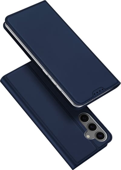 Dux Ducis Geschikt voor Samsung Galaxy S25 - Slim bookcase hoesje - Blauw