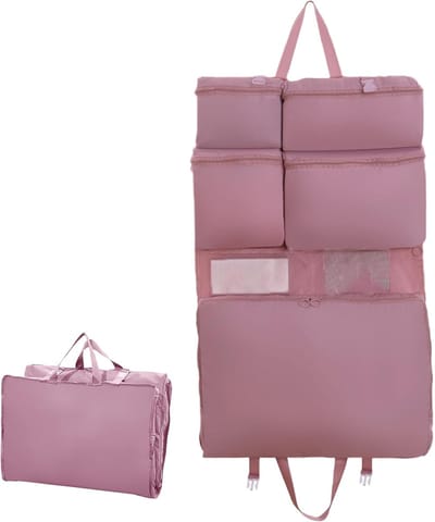 Hangende Verpakking - Reis Organizer - Bagage Opslag - Compressie Technologie - 73x44cm Uitgevouwen - Roze