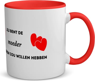 Akyol - jij bent de moeder die iedereen zou willen hebben koffiemok - theemok - rood - Moeder - geweldige mama - liefste moeder - verjaardag - cadeau - kado - bedankje - geschenk - 350 ML inhoud
