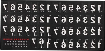 Piano Stickers - Toetsenbord Noten - Muziek Leren - Herbruikbaar Zonder Lijmresten - 54/61 Toetsen - Zwart