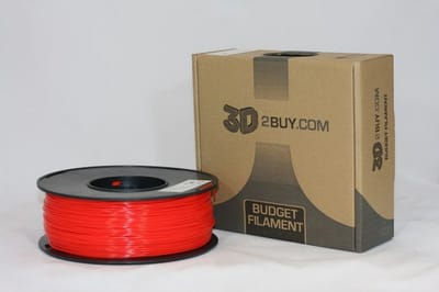 3D2BUY - 3D printmaterialen - PLA Filament 1.75mm - lichtroze, transparant, rood
