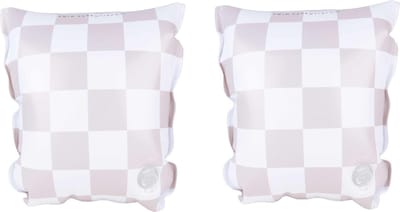 Swim Essentials - Zwembandjes geblokt - Zwemvleugels - 0-15 kg - 0-2 jaar - PVC - Bruin/wit
