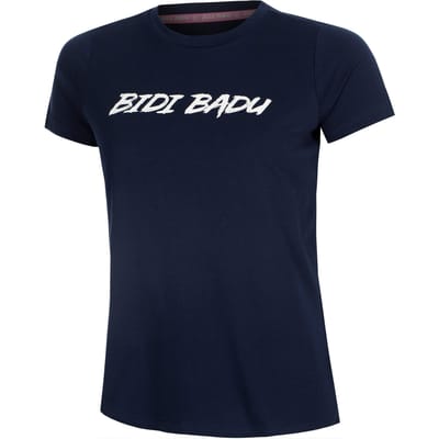 BIDI BADU Crew Logo T-shirt Dames-Donkerblauw