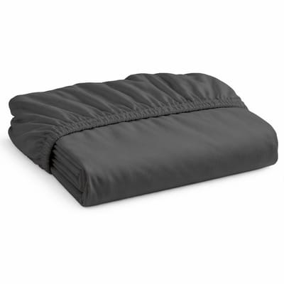 Decoware Hoeslaken Jersey - Antraciet - Katoen - Elastisch - 90x220 cm - Geschikt voor matrassen tot 25 cm