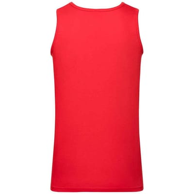 Fruit of the Loom Heren sportvest top (Rood)