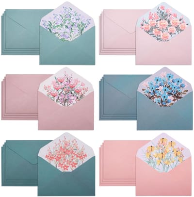 Dailygoods - 30 Stuks Enveloppen,Puntige Klep, A5 Envelop, Enveloppen Voor Brieven, Driehoekige Klep,Voor Bruiloft, Wenskaarten, Uitnodigingen,Bruiloften, Uitnodigingskaarten, Verjaardagskaarten6 Kleuren