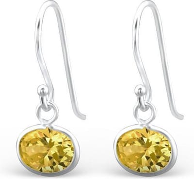 Montebello Oorbellen Cara Yellow - 925 Zilver E-Coating - 9x20mm