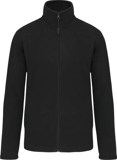 Microfleecevest met rits Kariban Zwart - maat XL