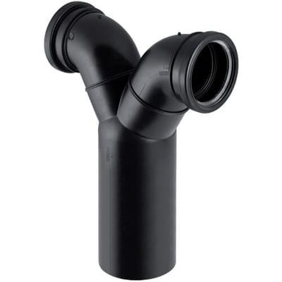 Geberit PE dubbele wandclosetbocht 180 gr verticaal d 110/110