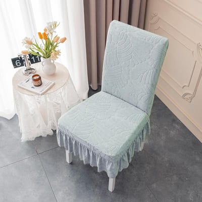 Stoelhoes Zitting Eettafel Rugleuninghoes Geïntegreerde Hoes Set Combinatie Huishoudelijke Krukhoes Hoes 42*38*38 cm gray