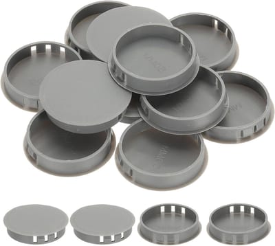 Plastic Gatpluggen - Afdekkers - Gaten Afwerken - Verdikt Nylon Ontwerp - 50mm Gatdiameter - Grijs