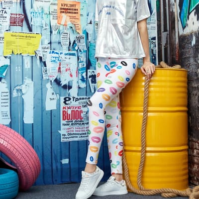 Nieuwe Lente Mode Leggings Sexy Casual Kleurrijke Beenwarmers Passend voor de Meeste Maten Leggings Broeken Dames Leggings One Size yellow