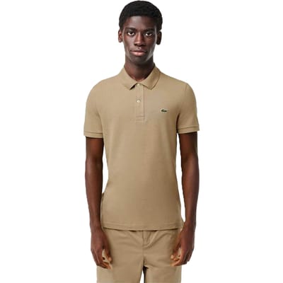 Lacoste Heren Geborduurd Logo Poloshirt (Tan)