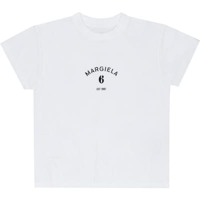 Maison Margiela Dames T-shirt M20048 101 Mm6 S62GD0216 M20048 101 (M) white
