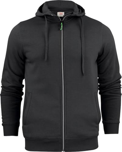 Printer Hooded Sweat Vest Overhead Man 2262051 Zwart - Maat S