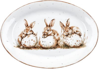 Bunny Bord ovaal van porselein – 428636
