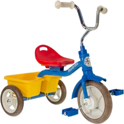 Transporter Driewieler - Kindertrike Buiten - Buiten Spelen - Verstelbaar Zadel - 66 x 45 x 55 cm - Blauw