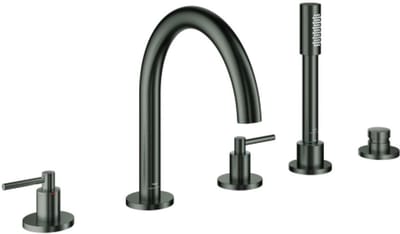 Grohe Atrio Inbouw vijfgats badrandcombinatie Antraciet, 29407AL0