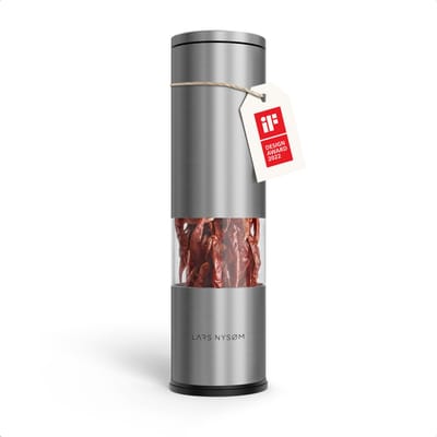 LARS NYSØM Lagom Chilimolen - Roestvrij Stalen Snijblad - Design Kruidenmolen (Stainless Steel)