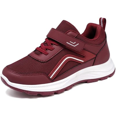 Wandelschoenen Oude Casual Hardloopschoenen Zomer Nieuw Klittenband Comfortabele Papa Schoenen Middenleeftijd Oud Hardlopen Sportschoenen 41 black