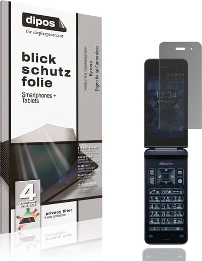 dipos – Matte Privacy Screenprotector geschikt voor Kyocera Digno Keitai Cameraless | Anti-Spy Beschermfolie