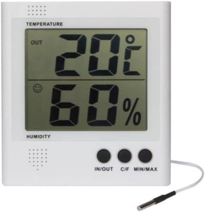 Digitale Thermo-/Hygrometer met Groot LCD-Scherm en Alarmfunctie