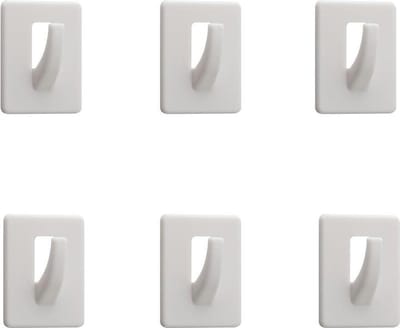 Tiger Handdoekhaak Baseline Rectangle S - 6 stuks - Wit