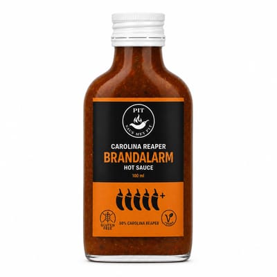 Saus Met Pit - Carolina Reaper Hot Sauce - Extreem Pittige Saus (2,2 Miljoen Scoville) - De Heetste Chilisaus met 50% Carolina Reaper Pepers - 100ml
