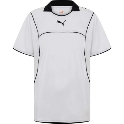 Puma Heren Effen Contrast Bies Atletisch Rugby Shirt (Wit)