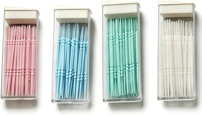 Tandenstokers Kunststof - Interdentale Borstels - Mondhygiëne Verbeteren - Dubbele Kop Ontwerp - 240 Stuks - Multicolor