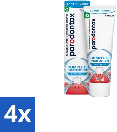 4 x Parodontax Tandpasta Complete Protection Extra Fresh 75 ml - Tandpasta - Tandvleesbescherming - Mondhygiëne - Bloedend Tandvlees - Tandplak