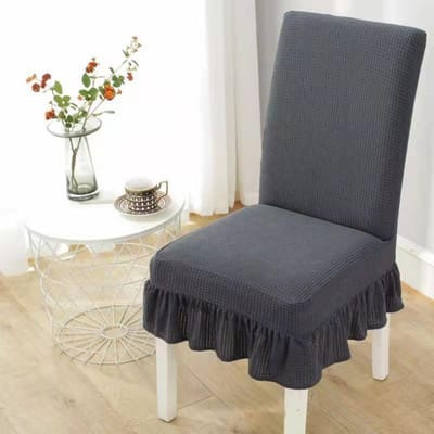 1 stuks Universele Elastische All-Inclusive Waterdichte Stoelhoes Cover Hotel Huishoudelijke Tafel Kruk Cover Effen Kleur Eendelig Rok gray