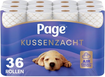 Dailygoods- WC Papier Kussenzacht - 36 Rollen - Voordeelverpakking - Extra Zacht - 100% Recyclebaar - Unieke Air Pocket-textuur - Toiletpapier