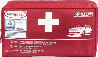 sensiplast 44 delige ehbo set - ehbo kit - autoverbanddoos - ehbo reisset - motor, makkelijk meenemen, eerste hulp, verbandtrommel, verbanddoos, verbandtas, verband etui met rits, duidelijke handleiding