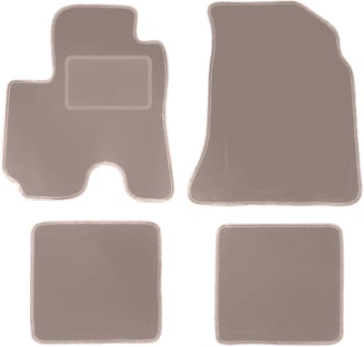 Beige velours matten voor: Mazda Demio hatchback (1996-2003)