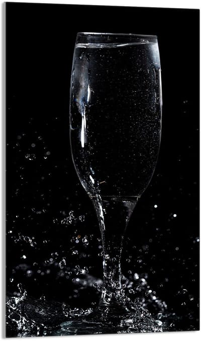 TMK ArtDeko - Snijplank - Glas - 30x52 cm - Wijnmotief