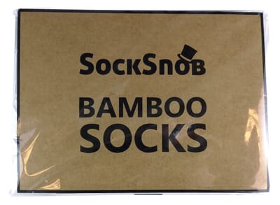 Set van 4 zachte, ademende herensokken van bamboe - Zwart