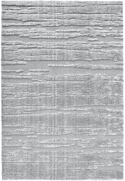 Rugsman Osaka 013.025.5171 Vloerkleed - 160 x 230 cm - Grijs - Rechthoekig - Polyester - Woonkamer - Geometrisch - Shaggy - Hoogpolig