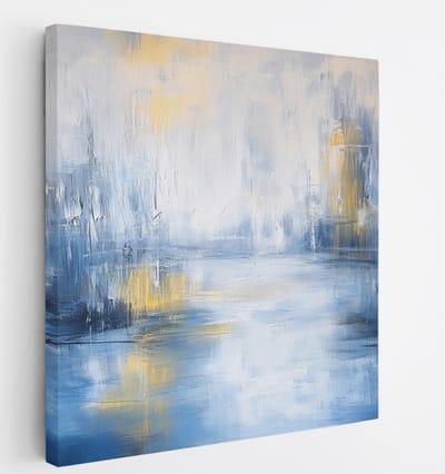 Saammp Canvas Schilderij - Landschap - Minimalistisch - Abstract - 20x20 - Foto op canvas - Wanddecoratie - Muurdecoratie Woonkamer - Slaapkamer decoratie - Canvas Print