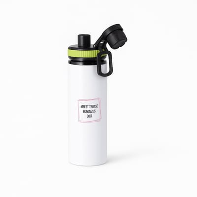 Hacebo® - meest trotse bonuszus ooit waterfles met draaidop groen - Zus - trotse bonuszus - verjaardagscadeau - verjaardag - cadeau - cadeautje voor zus - zus artikelen - kado - geschenk - gift - water fles - 850ML