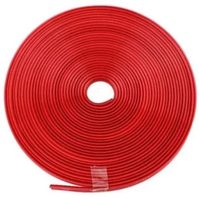 Bande Décorative de Roue de Voiture 8m Protection de Moyeu de Pneu Bande de Pare-chocs Protecteur de Porte Ligne de Garde de Pneu Accessoires Outils rouge