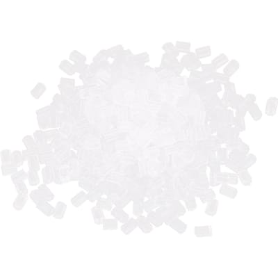 500pcs Arrières de Boucles d'Oreilles en Silicone Souple Transparent Accessoire de Remplacement Bouchon d'Oreille white