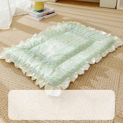 Couverture en flanelle pour animal de compagnie, motif ours de dessin animé, tapis pour chien, couette, fournitures pour animaux de compagnie, universelles pour toutes les saisons S