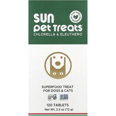 Sun Pet Treats™, Chlorella & Calystegia, voor Honden & Katten, 120 Tabletten gray