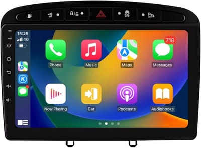 Autoradio met bluetooth - Carplay - Voor Peugeot 308/ 308SW/ 408 (2012-2020) - Geschikt voor Apple en Android - Stereo - Navigatie - Navigatiesysteem auto - 2GB 64GB