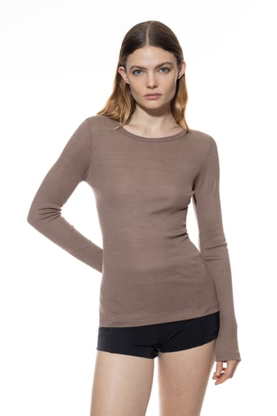 mey Damen T-Shirt Met Lange Mouwen Serie Wool Love