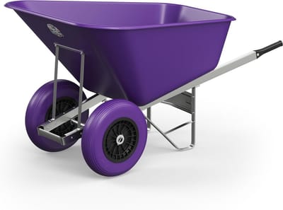 Kruiwagen met Grote Capaciteit 200 Liter Kunststof Dubbele Wielen