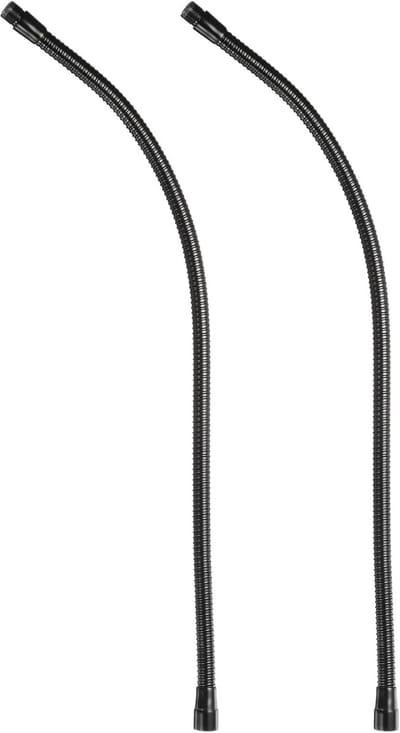 24 inch flexibele metalen gooseneck microfoonhouder 2 stuks 5/8"-27 draad zwart